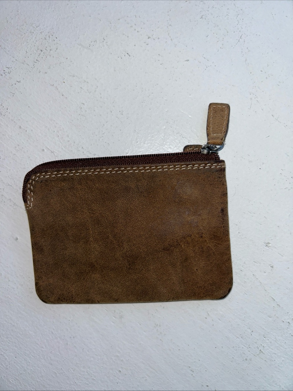 Adrian Klis key coin purse brown leather NWOT